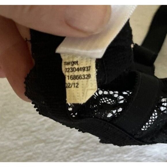 Gilligan & O'Malley Black Push-up Bra 34D Underwire Lace Padded - Picture 12 of 12